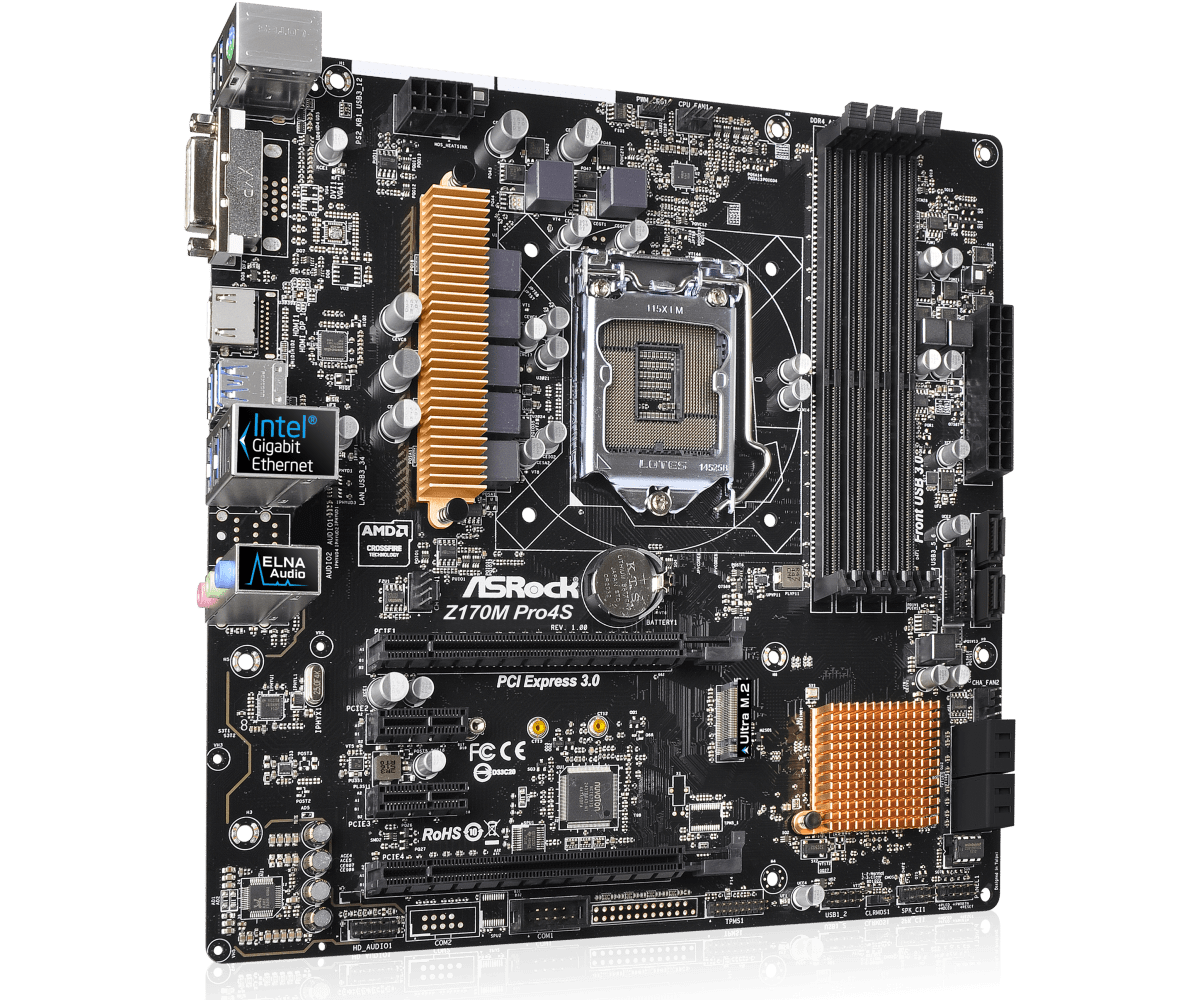 Asrock Z170M Pro4S - Motherboard Specifications On MotherboardDB